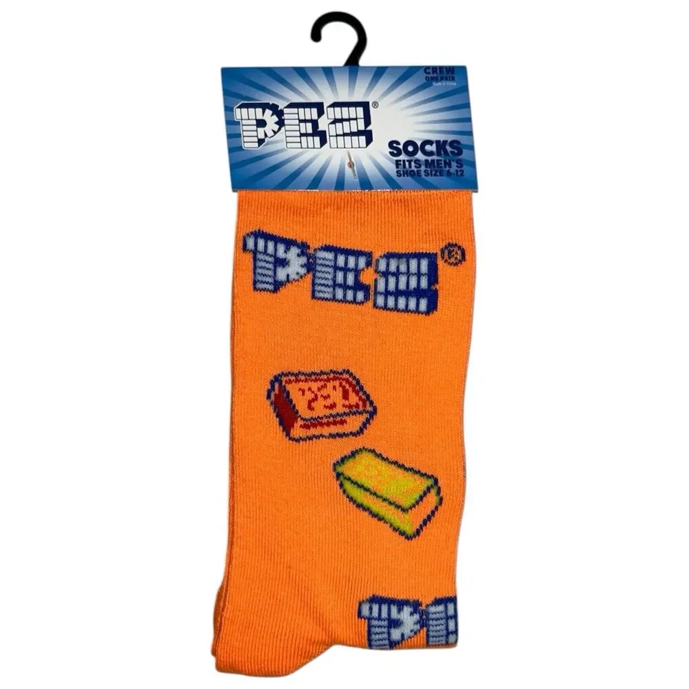 3x Pez Candy Novelty Fun Crew Socks Size 6-13
